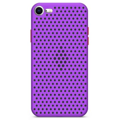 Breath Colored Buttons TPU Case Θήκη με Οπές Violet (iPhone 7 / 