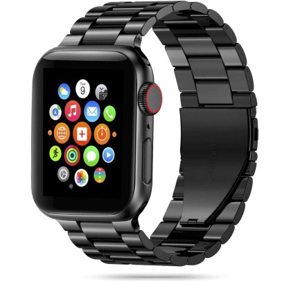 TECH-PROTECT Stainless Steel Watch Bracelet Black για Apple Watc