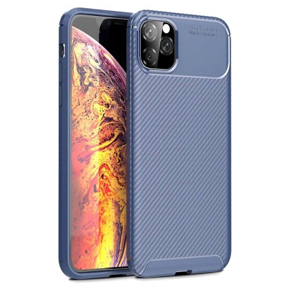 Carbon Fiber Armor Case Blue (iPhone 12 Pro Max)