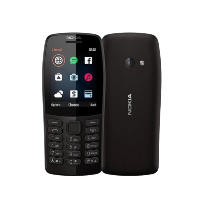 Nokia 210 2019 Dual Sim Black (Ελληνικό Μενού)