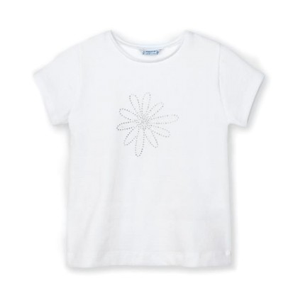 Παιδική Μπλούζα Mayoral 21-00174-010 Λευκό Κορίτσι
