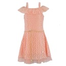 Παιδικό Φόρεμα Εβίτα 214024 Ροδακινί Κορίτσι