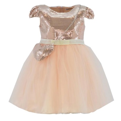 Παιδικό Φόρεμα Εβίτα 214284 Ροδακινί Κορίτσι
