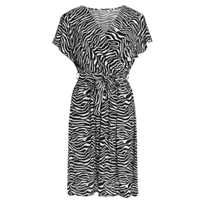 Γυναικείο Φόρεμα Celestino SH1539.8038 Μαύρο Λευκό