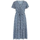 Γυναικείο Φόρεμα Celestino SH1738.8123 Λευκό Μπλε