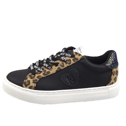 Παιδικά Sneakers Pepe Jeans PGS30455 999 Adams Cmbi Leopard Blac