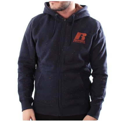 RUSSELL ATHLETIC  SHERPA ZIP HOODY NAVY (A9-064-2-190)