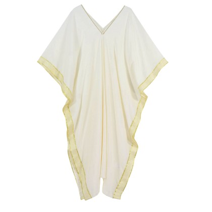 Γυναικείο Λευκό Καφτάνι Φόρεμα (FB 771)