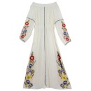 Boho Έξωμο Γυναικείο Φόρεμα Λευκό (FB 755)
