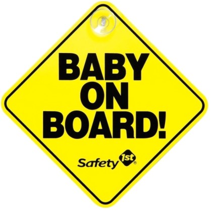 Safety 1st Αυτοκόλλητο βεντούζα σήμα αυτοκινήτου Baby On Board Κ