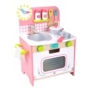 Ξύλινη Κουζίνα με Αξεσουάρ TL055 Pink Tooky Toys