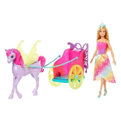 Mattel Barbie Dreamtopia Princess Πήγασος Και Άρμα GJK53