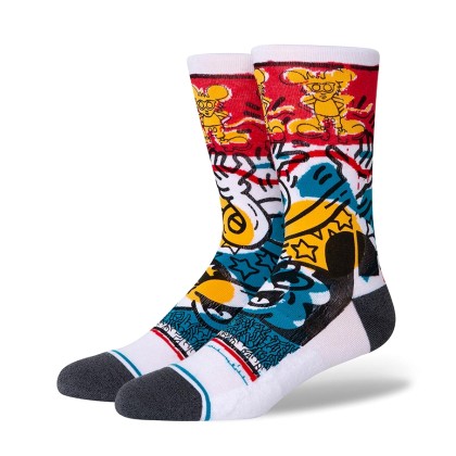 STANCE X MICKEY MOUSE PRIMARY HARING SOCKS WHITE