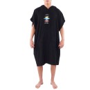 RIP CURL WET AS HOODED TOWEL WASHED BLACK