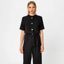 Access Fashion Μαύρο ολοσωμη φορμα τσεπες (29-5503-205)