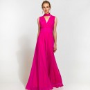 Access Fashion Φούξια Φορεμα λαιμος δεσιμο (SO-3570-421)