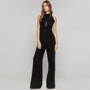 Access Fashion Μαύρο ολοσωμη φορμα αμανικη (WO-5504-722)