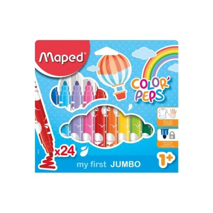 Μαρκαδόροι για Mωρά MAPED Color Peps 24 χρώματα 846222