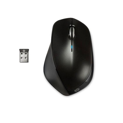 HP x4500 Metal Black Wireless Mouse (H2W26AA)