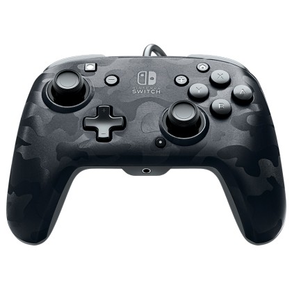 PDP Faceoff Deluxe+ Audio Wired Controller - Black Camo For Nint