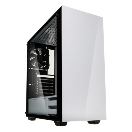 Kolink Stronghold Midi-Tower, Tempered Glass PC Case - White - Π