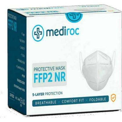Mediroc Μάσκα KN95 Προσώπου FFP2 NR 5 Layers Κουτί 100 τμχ. (πισ