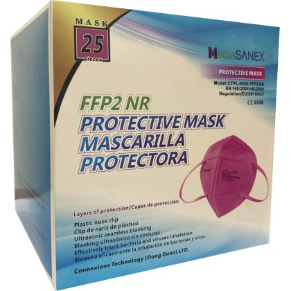 Media Sanex Μάσκα προστασίας CTPL-0020 FFP2 NR 50τμχ (2x25τμχ)  
