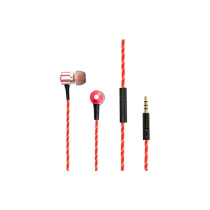 Κόκκινα ακουστικά Fashion Stereo με πλακέ καλώδιο (GNP-189)