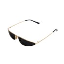 Γατίσια μεταλλικά γυαλιά με χρυσούς μεταλλικούς βραχίωνες (Μαύρο