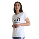 Λευκή μπλούζα με τύπωμα ''COCO MADAME''