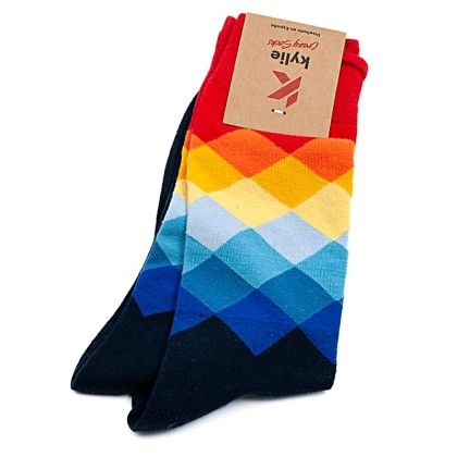 Κάλτσες One Size Kylie Crazy Socks (KCS114-2 Blue)