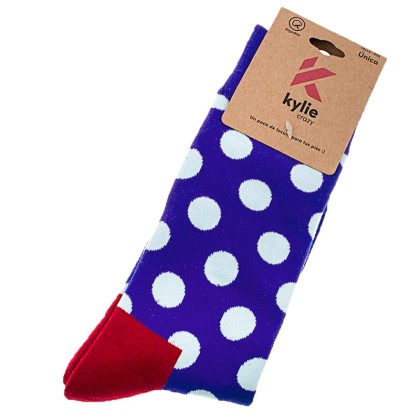 Κάλτσες One Size Kylie Crazy Socks KCS135-2 Red-Blue Kylie
