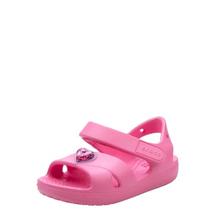 Classic Cross Strap Charm Sandal Crocs 206947 669 Pink CROCS