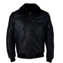 ALMA LIBRE Leather Jacket With Fur Ανδρικό - Μαύρο (ALMGLM16-1-3