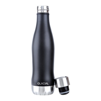 GLACIAL Thermo Bottle Matte Black 400ml - Μαύρο (GLAGL1848300022