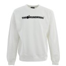 THE HUNDREDS Sweatshirt Forever Bar Logo Crewneck Unisex - Λευκό