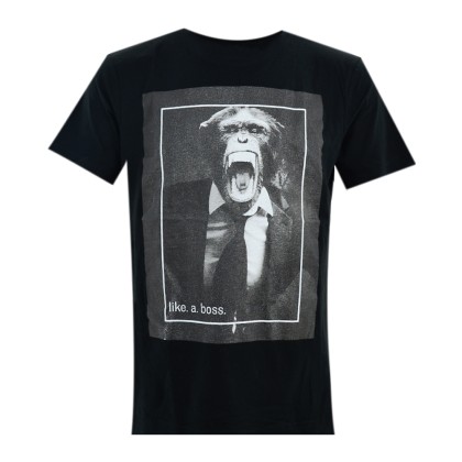 EIGHT2NINE T-shirt Like A Boss Unisex - Μαύρο (H12350W22103CVEN-