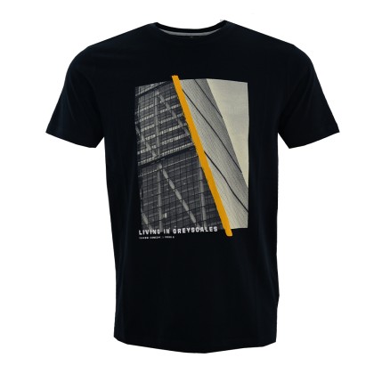 TIFFOSI T-shirt Konstantin Ανδρικό - Μαύρο (10038201-000)