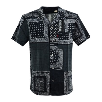 LEVIS® Cubano Shirt Multibandana Ανδρικό - Μαύρο - Λευκό (72625-