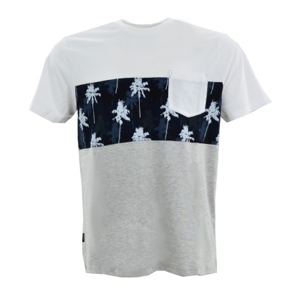 TIFFOSI T-shirt Matt Ανδρικό - Λευκό - Μπλε (10039456-790)