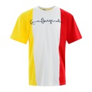 KARL KANI T-shirt Originals Block Unisex - Λευκό - Κόκκινο - Κίτ