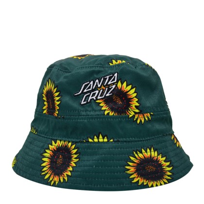 SANTA CRUZ Sunflowers Bucket Hat - Πράσινο - Μαύρο (SCA-HAT-0003