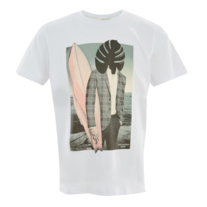 SELECTED T-shirt Slhmike Camp Tartan Unisex - Λευκό (16079035)