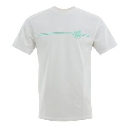 SANTA CRUZ T-shirt Opus Stripe Ανδρικό - Λευκό (SCA-TEE-600)