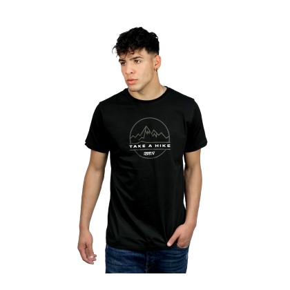 21011 MAGNETIC NORTH T-SHIRT GRAPHIC - 01 BLACK