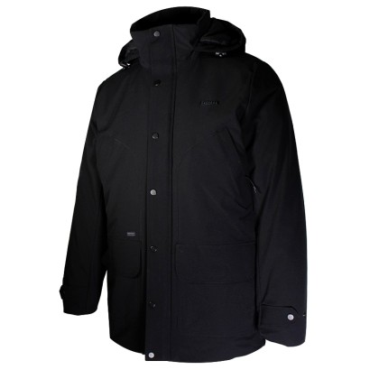 EMERSON Men's Long Jacket with Hood - 202.EM10.117-K9-BLACK