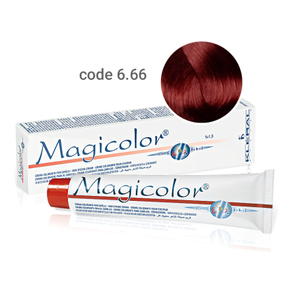 Kleral Magicolor Κρέμα Βαφής Μαλλιών 6.66 Ξανθό Σκούρο Κόκκινο Β