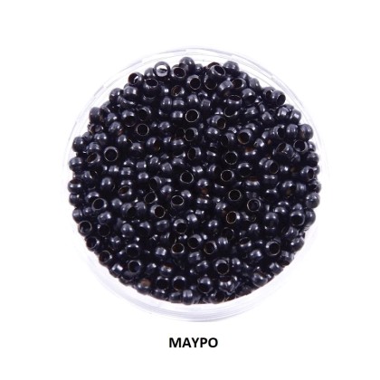 Micro Nano Rings Σιλικόνης Μαύρο 125Τεμ
