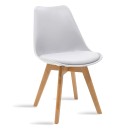
        Καρέκλα Gaston pakoworld πολυπροπυλενίου-PU χρώμα λευκό
