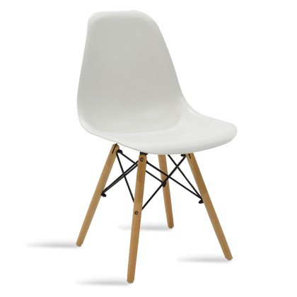 
        Καρέκλα Julita pakoworld PP χρώμα λευκό - φυσικό
      